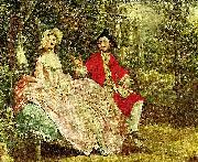 Thomas Gainsborough conversation in a park, c. Spain oil painting artist
